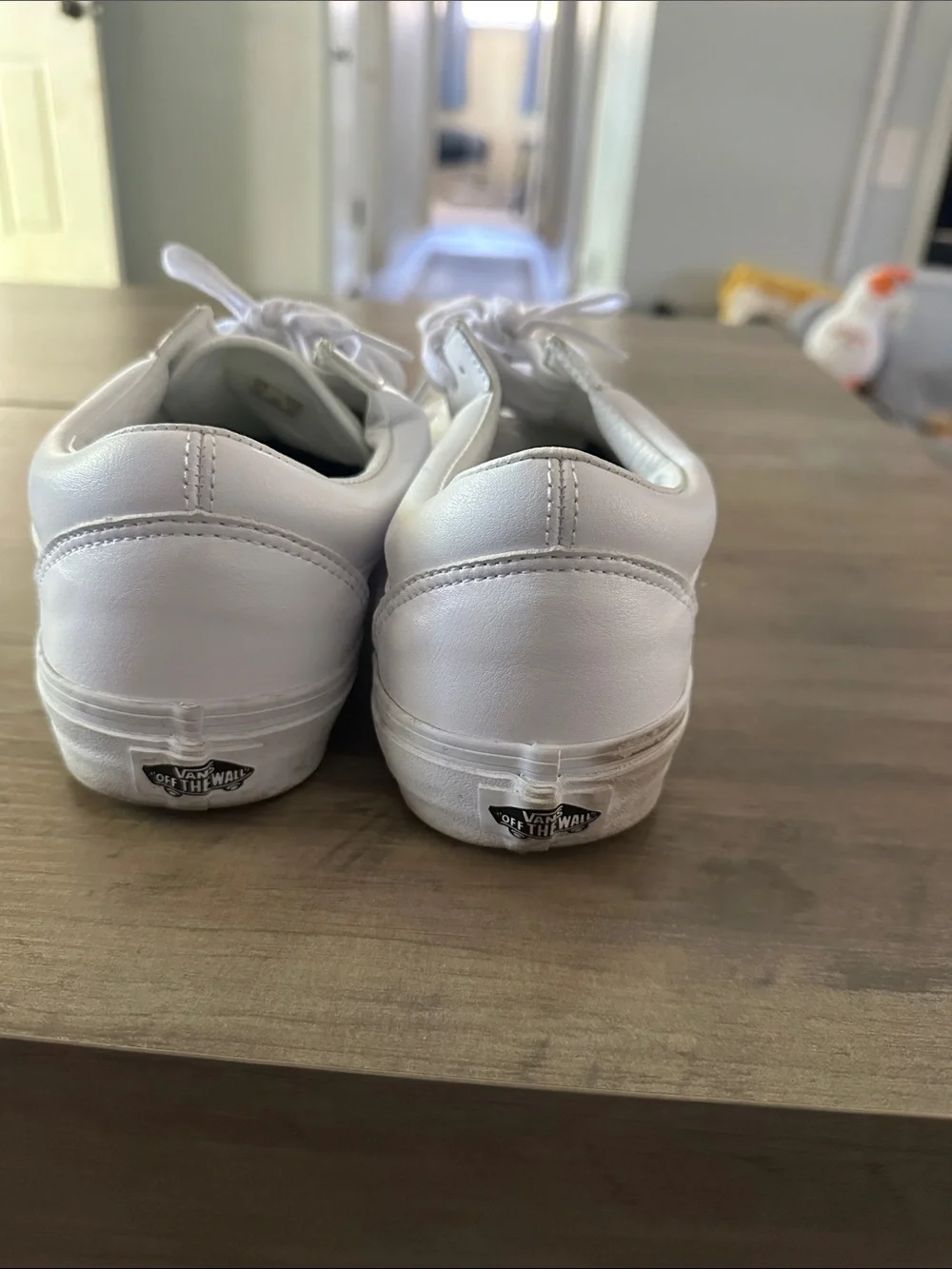 Vans White Old Skool Low-Top Sneakers